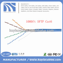 Blue 305m/1000ft Foil and Braided Cat6 Sftp Cable